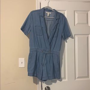 Denim romper